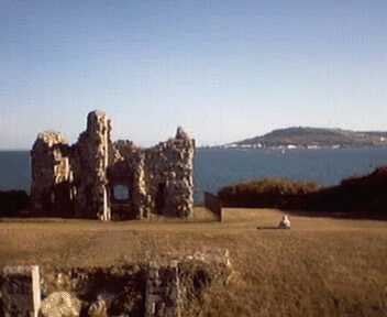 Sandsfoot Castle, Weymouth with Portland in the background