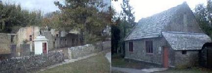 Post Office Row, Tyneham Village and the old schoolhouse, Tyneham